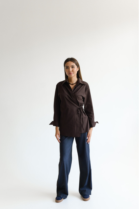 Рубашка с запахом